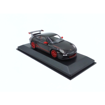 Porsche 911 (997.2) GT3 RS 3.8 2009 dark gray / red decor - skala 1:43 - Minichamps